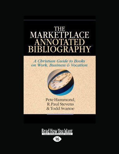 The Marketplace Annotated Bibliography