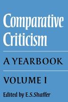 Comparative Criticism: Volume 1, The Literary Canon