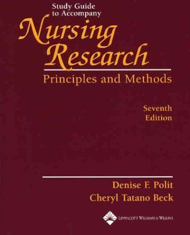 Study Guide to Accompany Nursing Research
