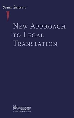 New Approach to Legal Translation