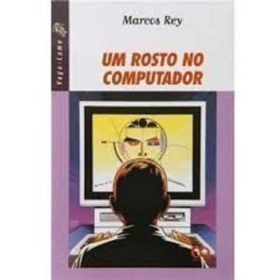 Um rosto no computador