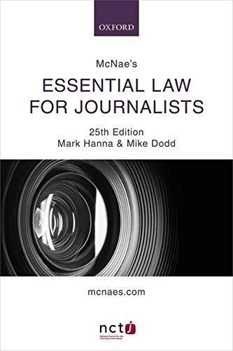 McNae's Essential Law for Journalists