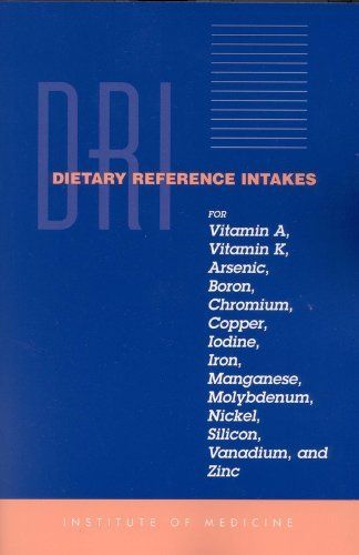 Dietary Reference Intakes for Vitamin A, Vitamin K, Arsenic, Boron, Chromium, Copper, Iodine, Iron, Manganese, Molybdenum, Nickel, Silicon, Vanadium, and Zinc