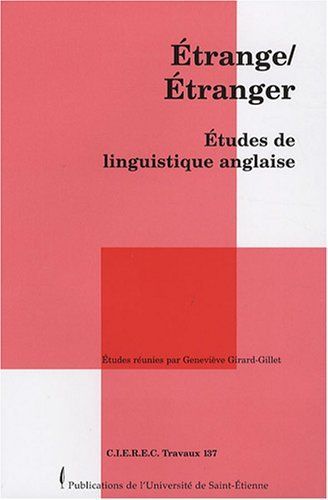 Étrange/étranger