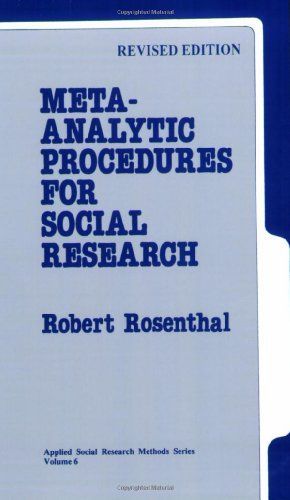 Meta-Analytic Procedures for Social Research