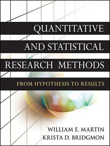 Quantitative and Statistical Research Methods