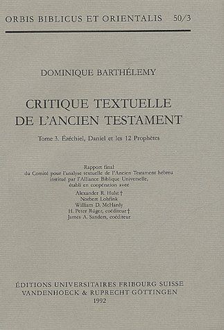 Critique textuelle de l'Ancien Testament