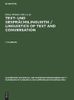 Linguistics of text and conversation
