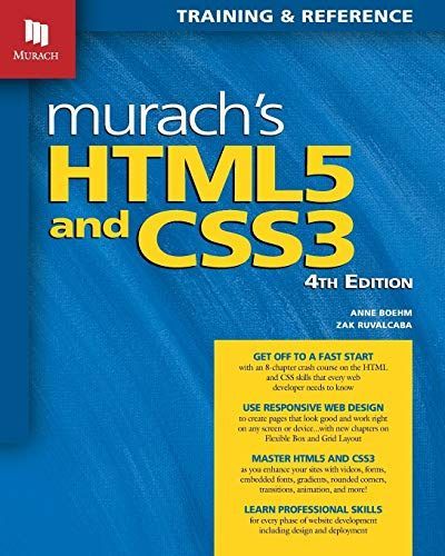 Murach's Html5 and Css3, 4th Edition