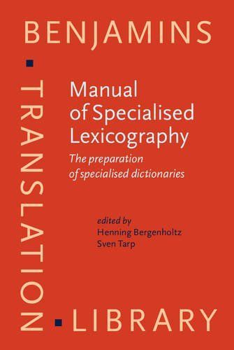 Manual of Specialised Lexicography