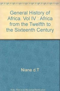 Africa from the Twelfth to the Sixteenth Century