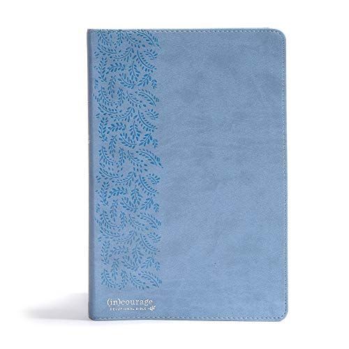 CSB (in)courage Devotional Bible, Blue LeatherTouch