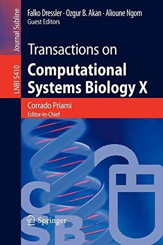 Transactions on Computational Systems Biology X