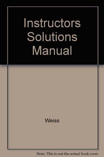 Instructor's Solutions Manual to Accompany Introductory Statistics, Fifth Edition, Neil A. Weiss