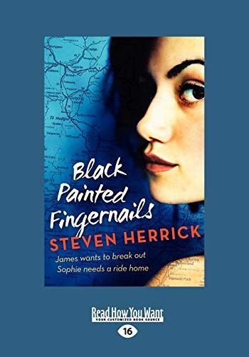 Black Painted Fingernails