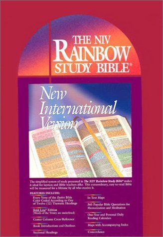 Bible New International Version Rainbow Study Burg