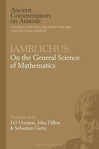 Iamblichus: On the General Science of Mathematics