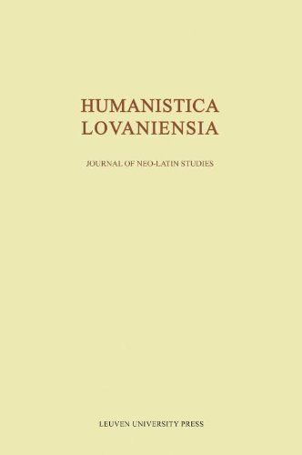 Humanistica Lovaniensia Volume LXI - 2012