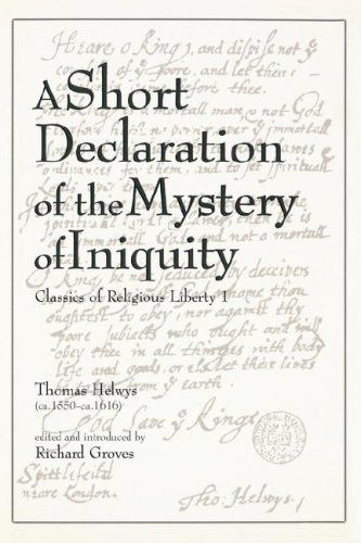 A Short Declaration of the Mystery of Iniquity (1611/1612)