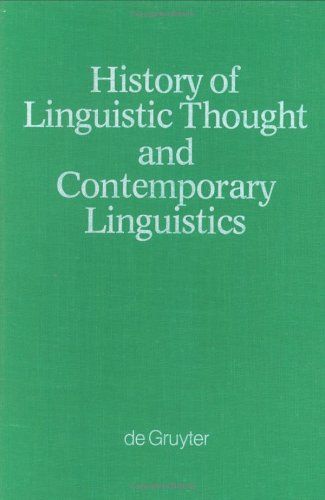 History of Linguistic Thought and Contemporary Linguistics