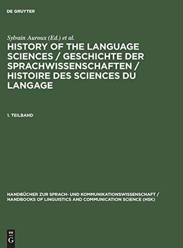 History of the Language Sciences