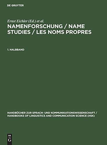 Namenforschung/Name Studies/Les Noms Propres