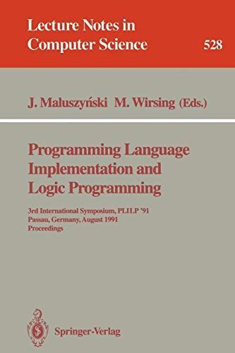 Programming Language Implementation and Logic Programming