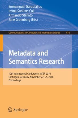 Metadata and Semantics Research