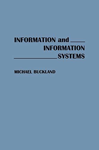 Information and information systems