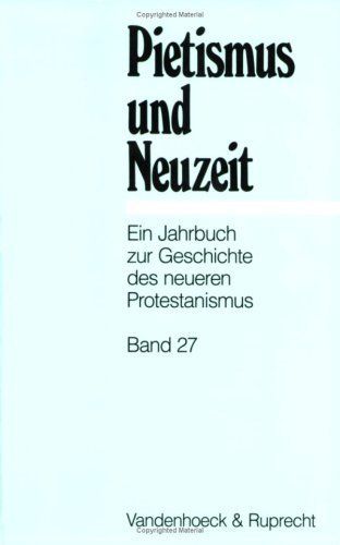 Pietismus Und Neuzeit - 2001