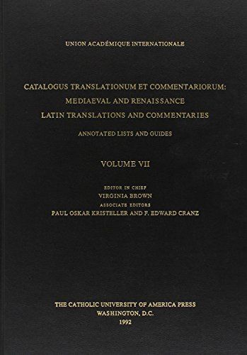 Catalogus Translationum Et Commentariorum
