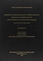 Catalogus Translationum Et Commentariorum