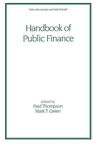 Handbook of Public Finance