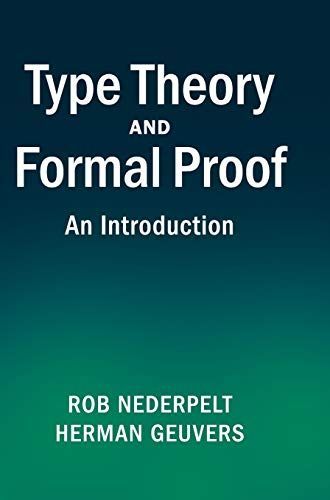 Type Theory and Formal Proof