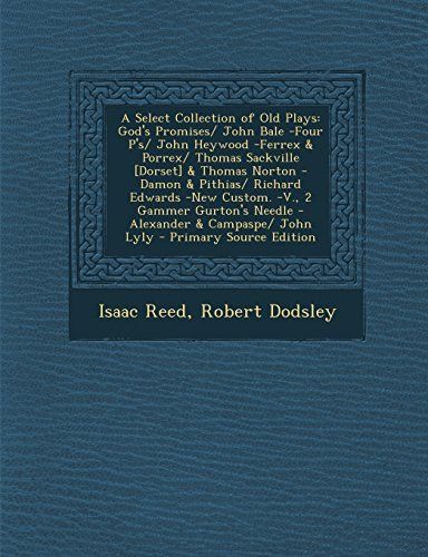 A Select Collection of Old Plays