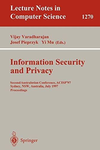 Information Security and Privacy