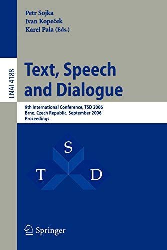 Text, Speech and Dialogue