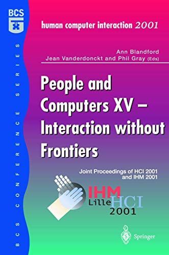 People and Computers XV — Interaction without Frontiers