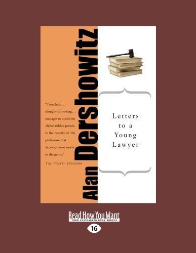 Letters to a Young Lawer (Easyread Large Edition)