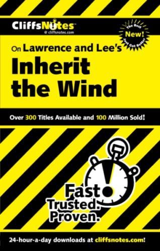 CliffsNotes on Lawrence and Lee's Inherit the Wind