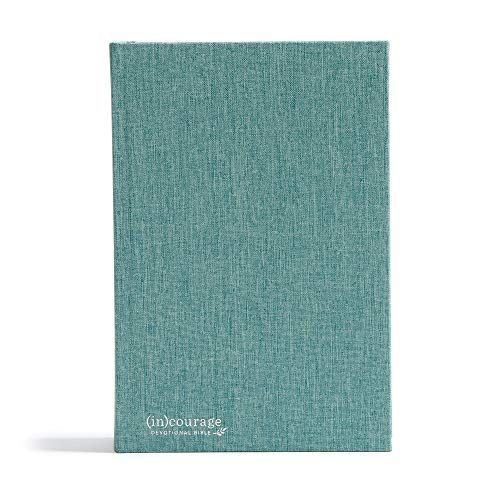 CSB (in)courage Devotional Bible, Green Cloth Over Board Indexed