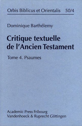 Critique textuelle de l'Ancien Testament