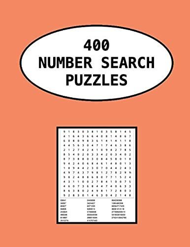 400 Number Search Puzzles