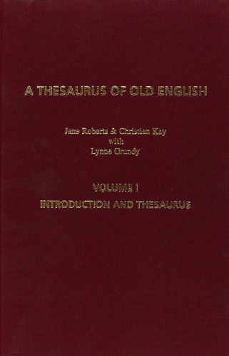 A Thesaurus of Old English