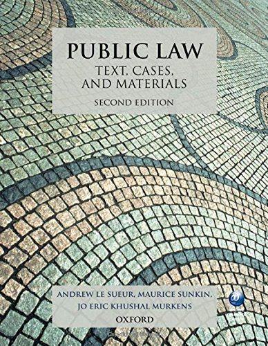 Public Law: Text, Cases, and Materials 2e