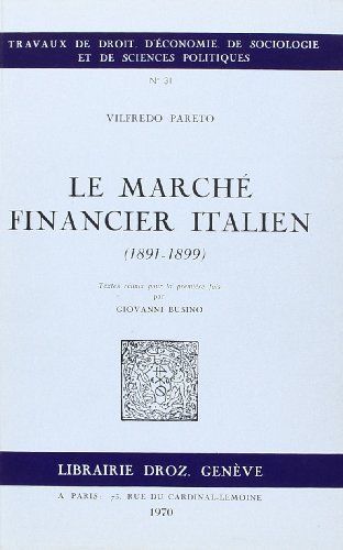 Marché financier italien (1891-1899) (le)