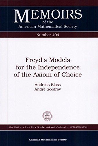 Freyd's Models for the Independence of the Axiom of Choice