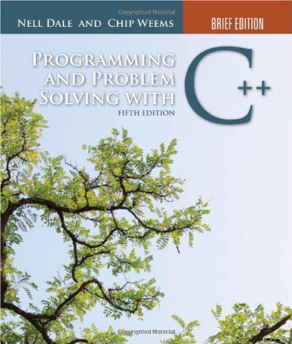 Programming and Problem Solving with C++