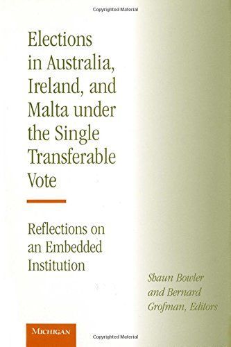 Elections in Australia, Ireland, and Malta Under the Single Transferable Vote