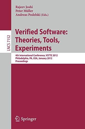 Verified Software: Theories, Tools, Experiments